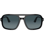 PO3328S, Black/Blue Gradient Polarised Glass Lenses 55 Eye Size