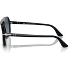 PO3328S, Black/Blue Gradient Polarised Glass Lenses 55 Eye Size
