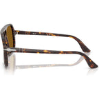 PO3328S, Brown and Bright Yellow/Brown Glass Lenses 58 Eye Size