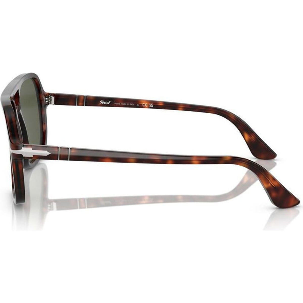 PO3328S, Havana/Green Glass Lenses 55 Eye Size
