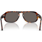 PO3369S, Havana/Dark Grey Glass Lenses 54 Eye Size