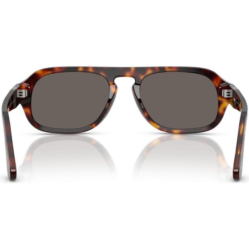 PO3369S, Havana/Dark Grey Glass Lenses 54 Eye Size