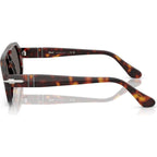 PO3369S, Havana/Dark Grey Glass Lenses 54 Eye Size