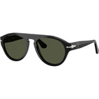 PO3370S, Black/Green Glass Lenses 53 Eye Size