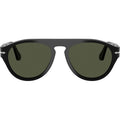 PO3370S, Black/Green Glass Lenses 53 Eye Size