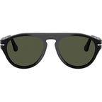 PO3370S, Black/Green Glass Lenses 53 Eye Size
