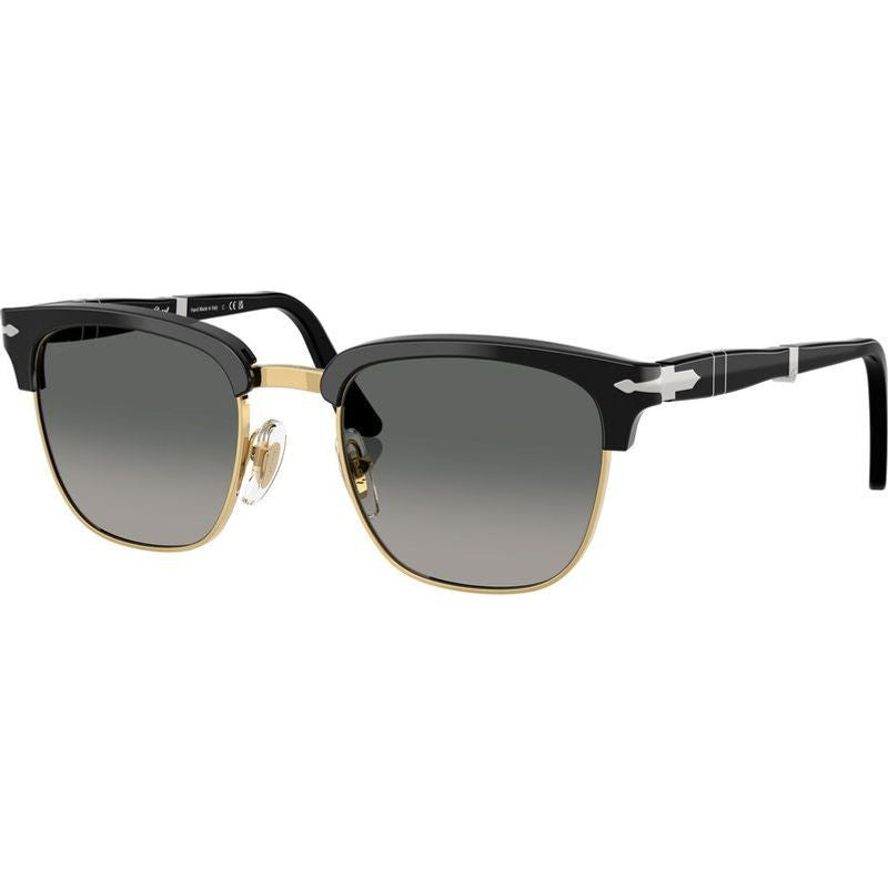 PO3375S, Black/Grey Gradient Glass Lenses 52 Eye Size