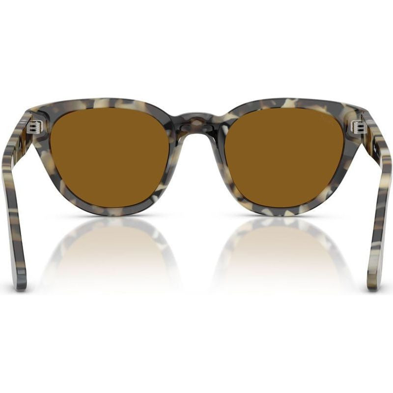 PO3379S, Brown Tortoise/Brown Glass Lenses 51 Eye Size