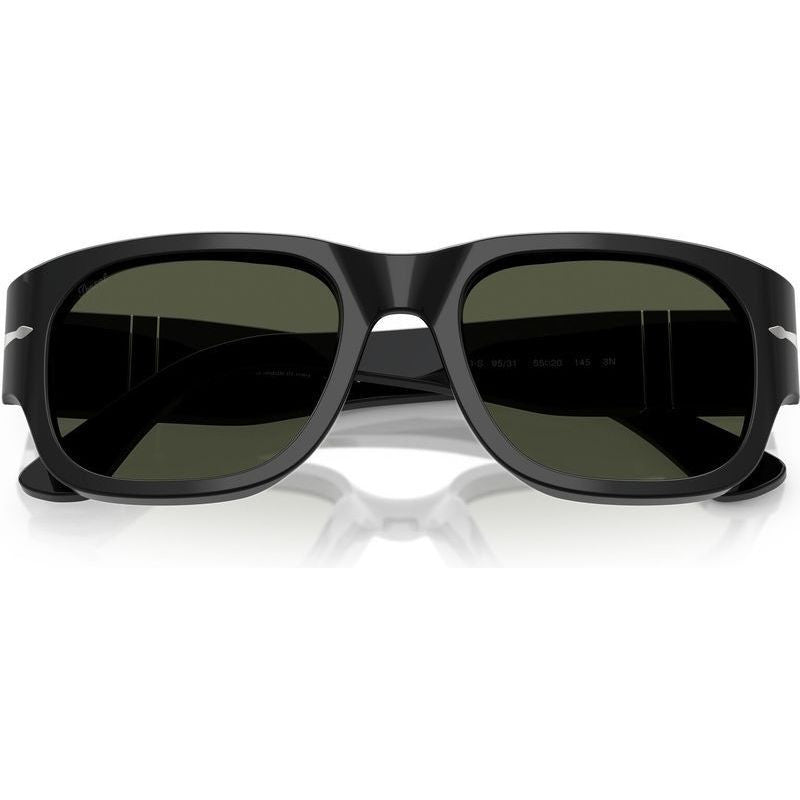 PO3380S, Black/Green Glass Lenses 52 Eye Size