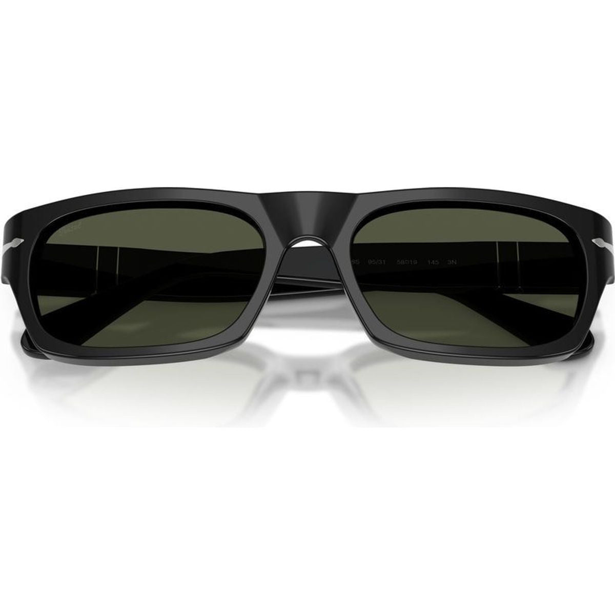 PO3398S, Black/Green Glass Lenses 55 Eye Size