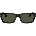 PO3398S, Black/Green Glass Lenses 55 Eye Size