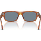 PO3398S, Terra Di Siena/Light Blue Glass Lenses 55 Eye Size