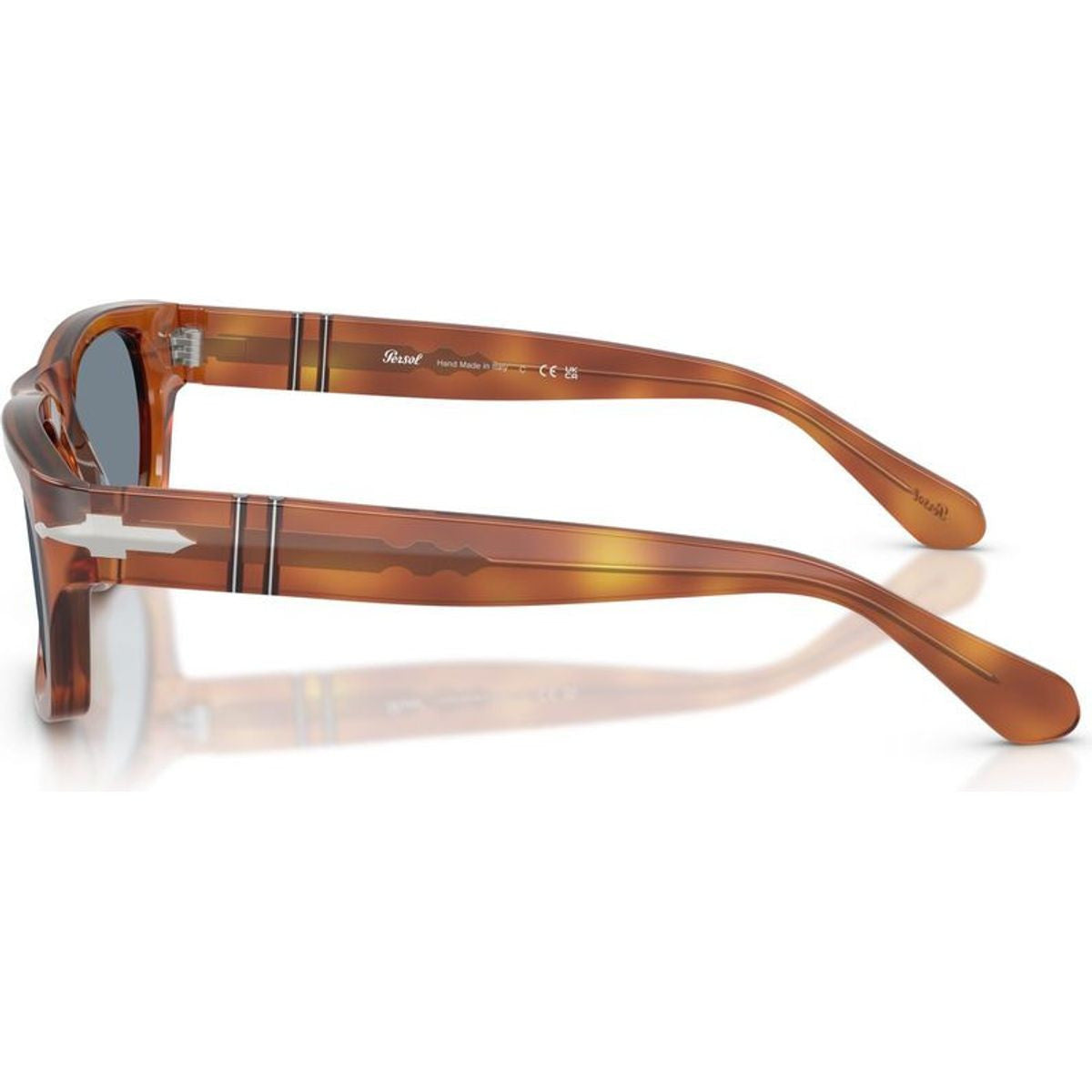 PO3398S, Terra Di Siena/Light Blue Glass Lenses 55 Eye Size