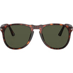 PO9649S, Havana/Green Glass Lenses