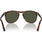 PO9649S, Havana/Green Glass Lenses