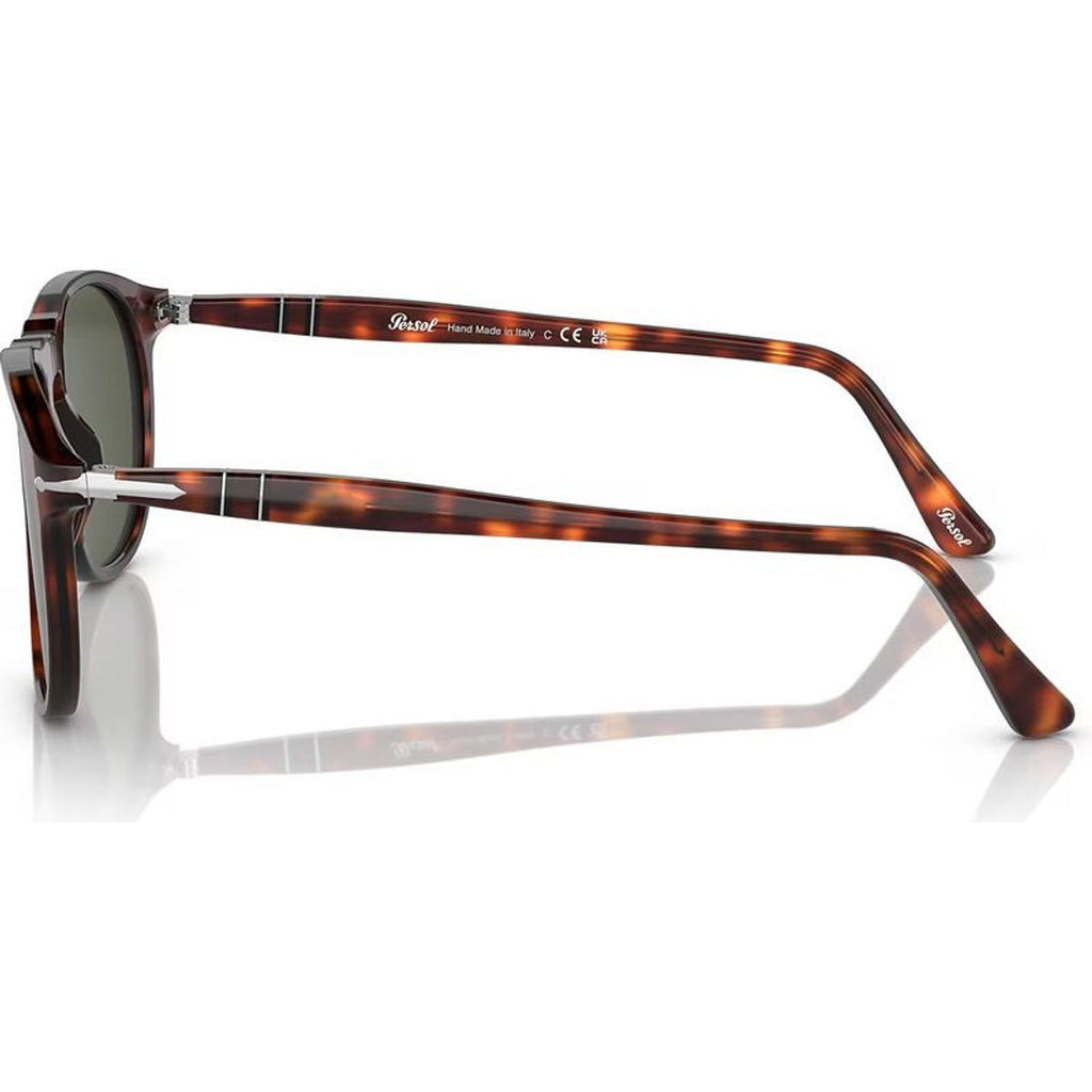 PO9649S, Havana/Green Glass Lenses