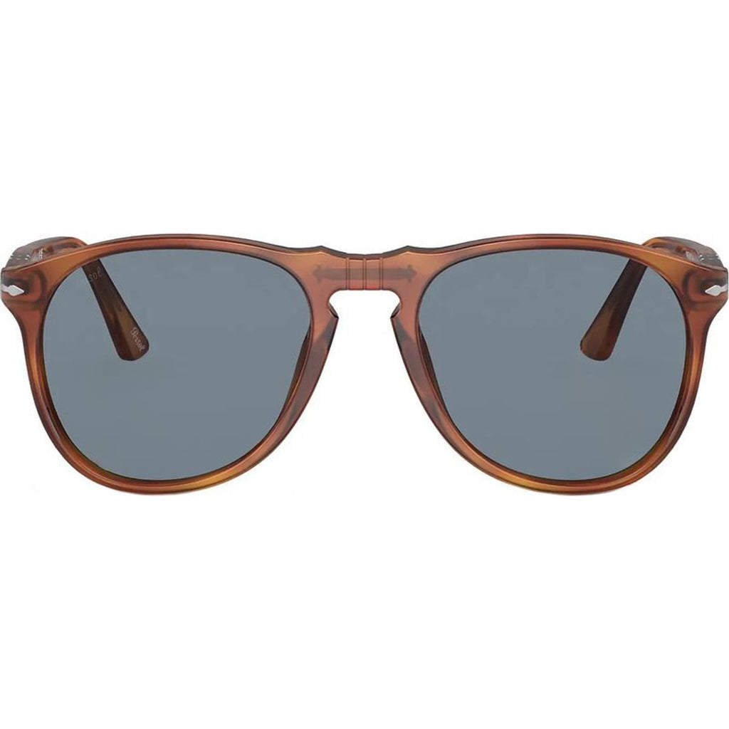 PO9649S, Terra Di Siena/Light Blue Glass Lenses 55 Eye Size