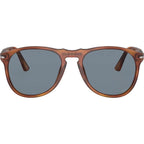 PO9649S, Terra Di Siena/Light Blue Glass Lenses 55 Eye Size