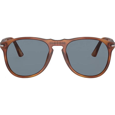 PO9649S, Terra Di Siena/Light Blue Glass Lenses 55 Eye Size