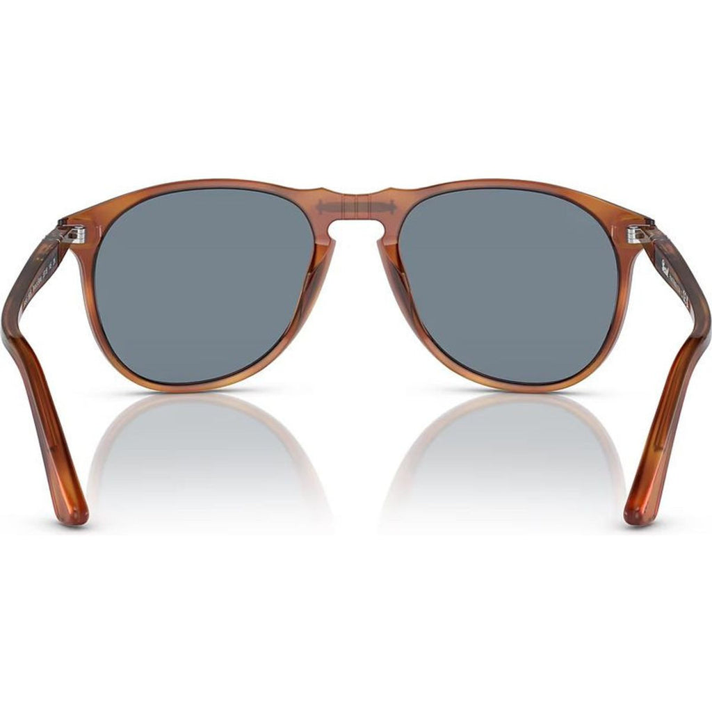 PO9649S, Terra Di Siena/Light Blue Glass Lenses 55 Eye Size