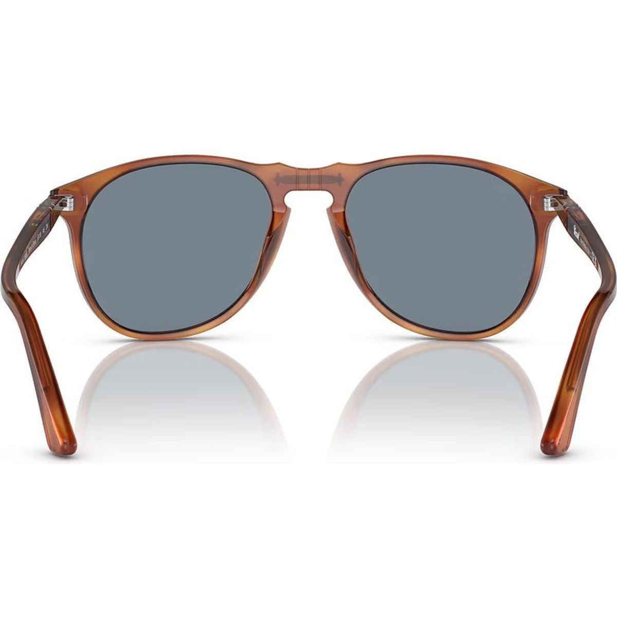 PO9649S, Terra Di Siena/Light Blue Glass Lenses 55 Eye Size