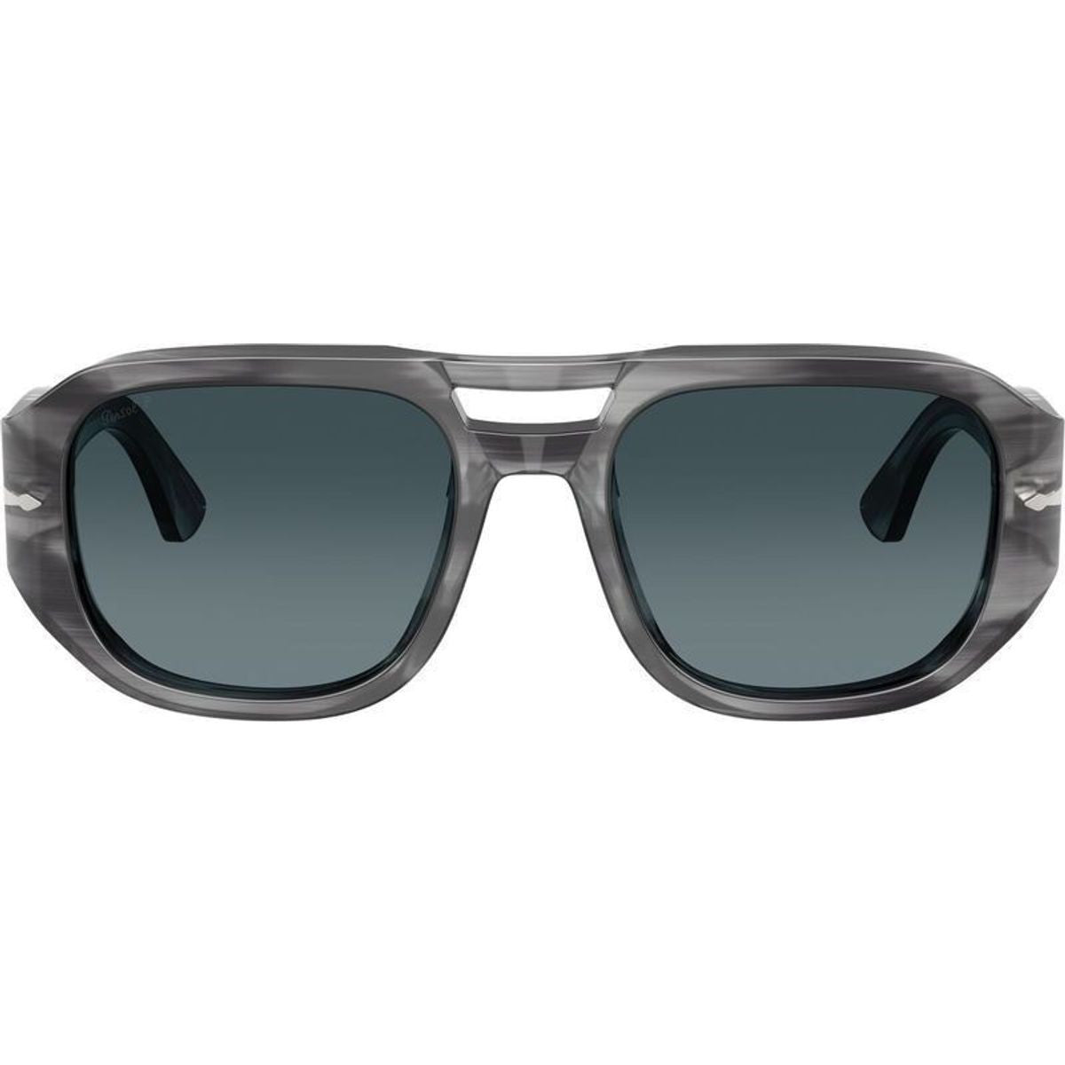 Vincent PO3373S, Striped Grey/Blue Gradient Glass Polarised Lenses 56 Eye Size