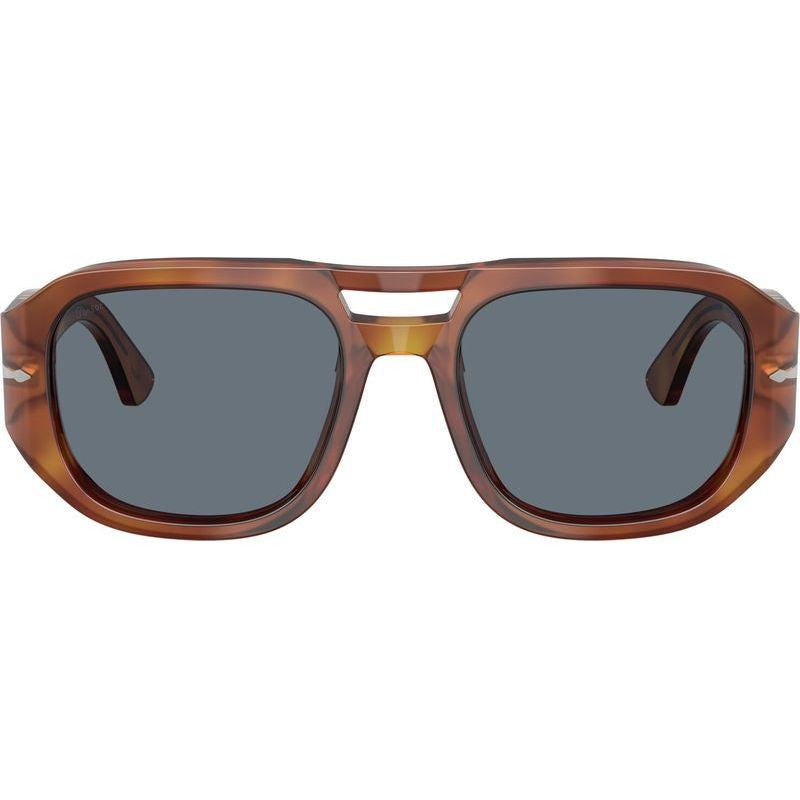 Vincent PO3373S, Terra Di Siena/Light Blue Glass Lenses 53 Eye Size