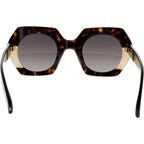 Piaf, Dark Brown Tortoiseshell/Grey Gradient Lenses
