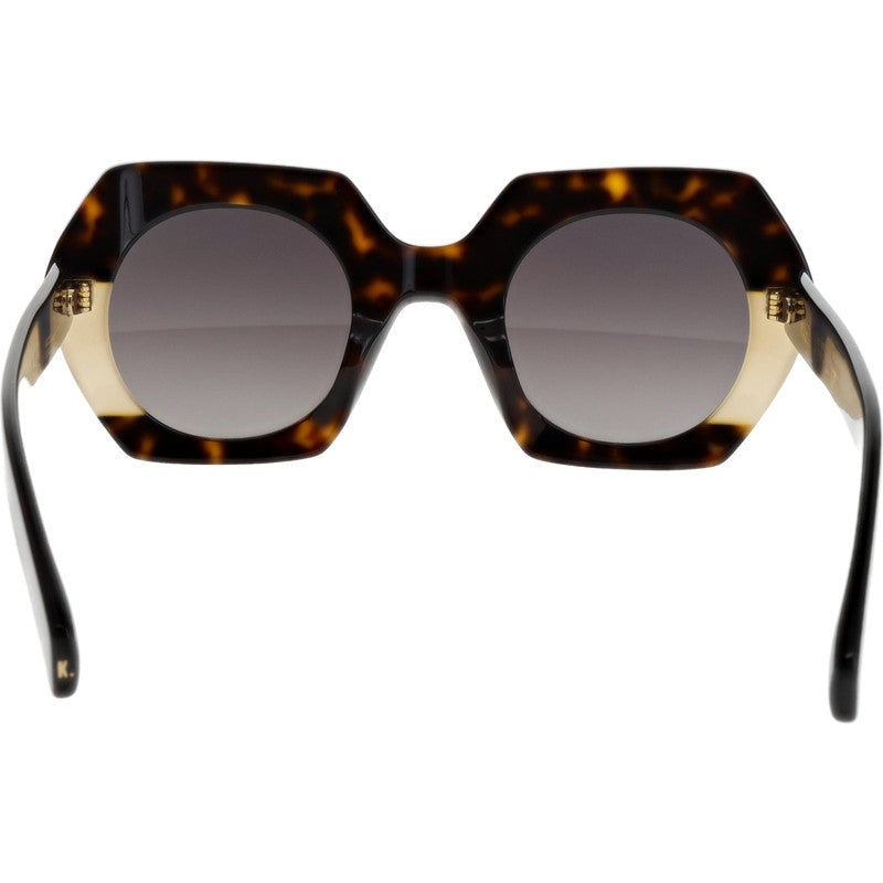 Piaf, Dark Brown Tortoiseshell/Grey Gradient Lenses