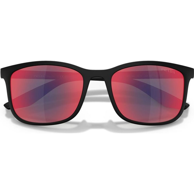 PSA08S, Matte Black/Blue Red Mirror Lenses