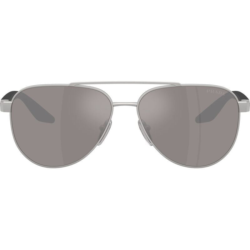 PSA52S, Matte Grey/Purple Brown Silver Mirror Lenses