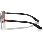 PSA52S, Matte Grey/Purple Brown Silver Mirror Lenses