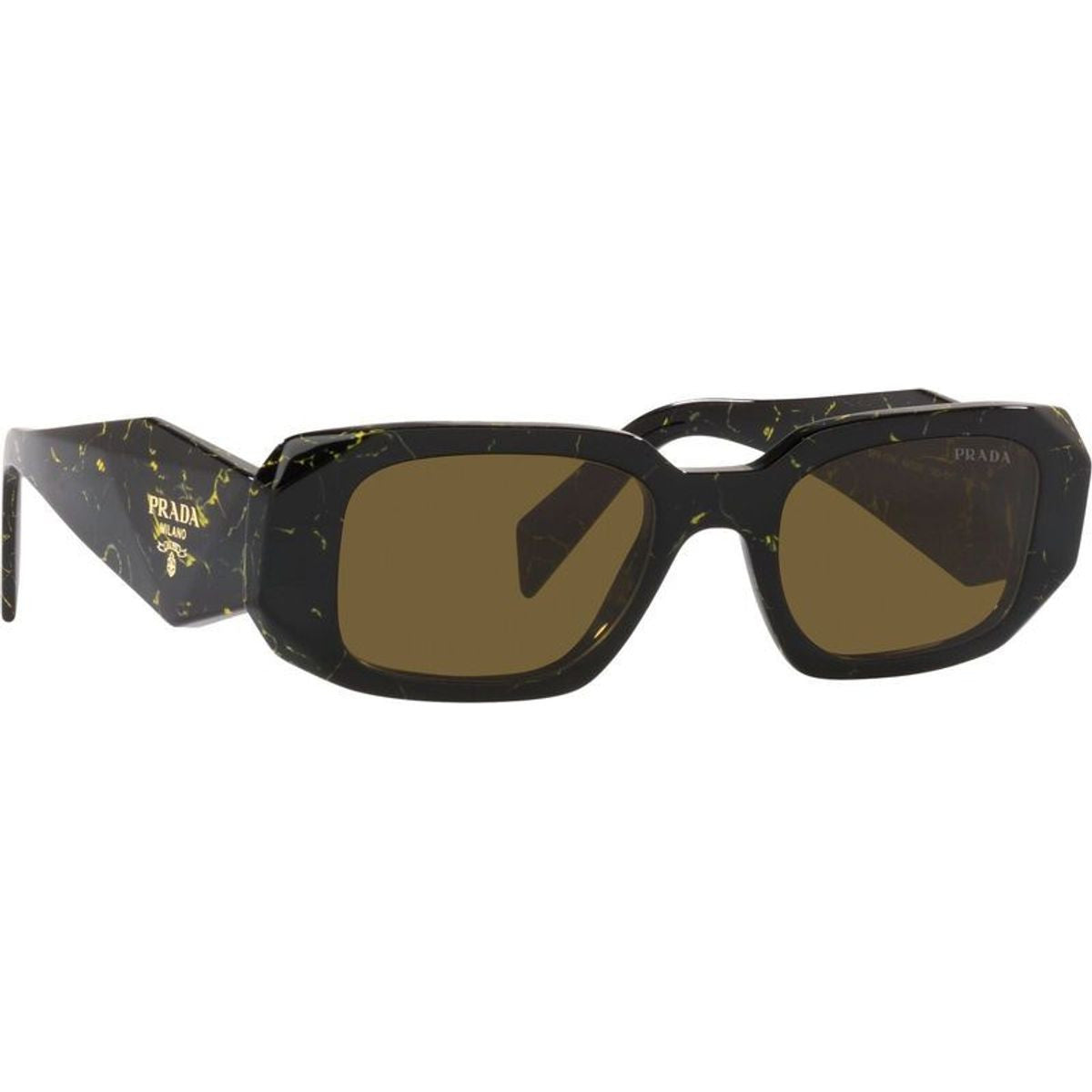 PR17WSF, Black and Yellow Marble/Dark Brown Lenses