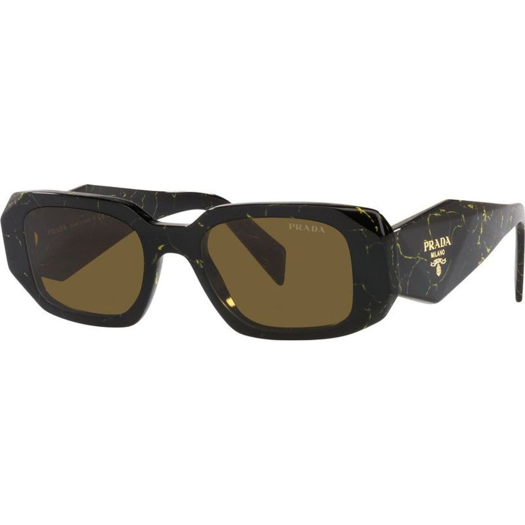 PR17WSF, Black and Yellow Marble/Dark Brown Lenses