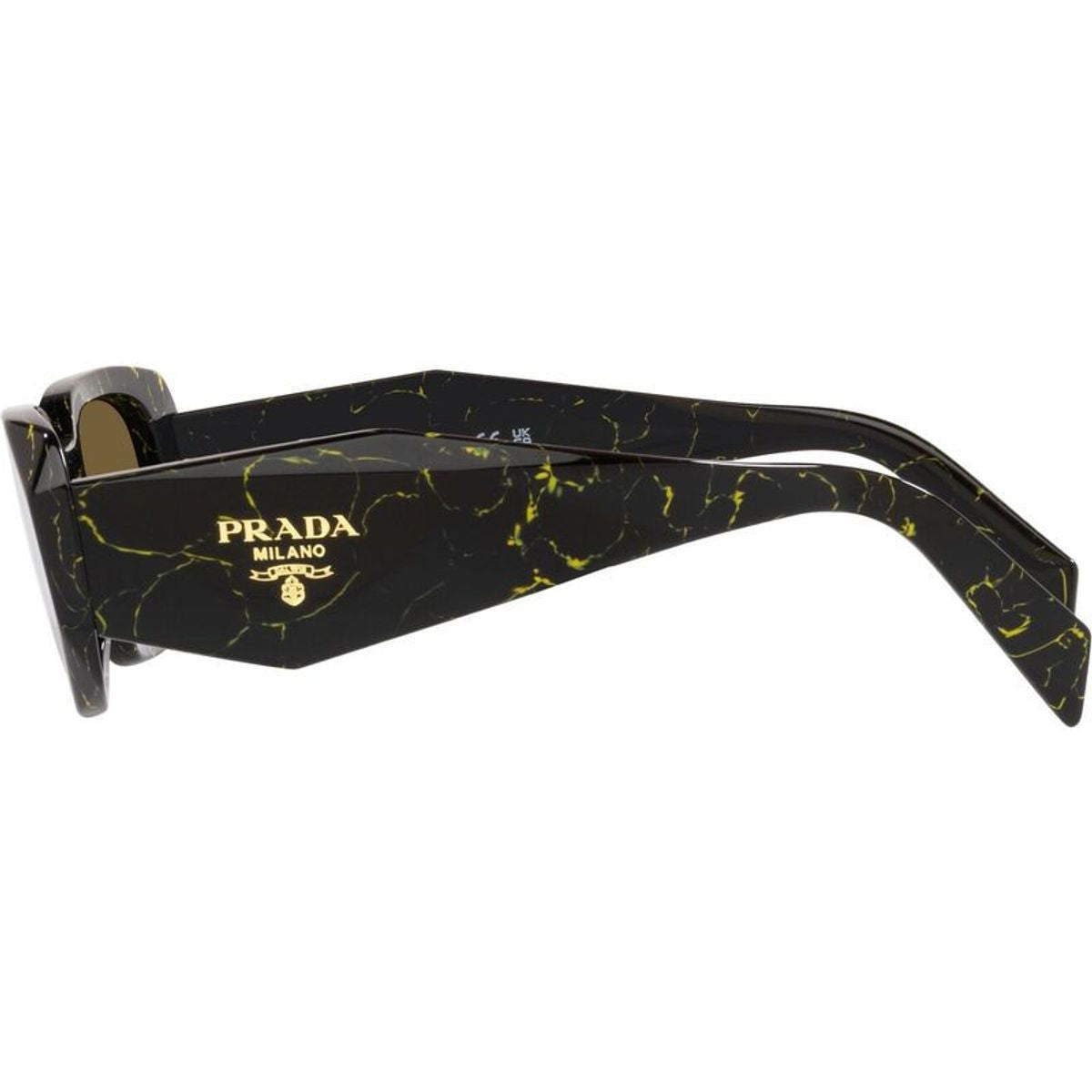 PR17WSF, Black and Yellow Marble/Dark Brown Lenses