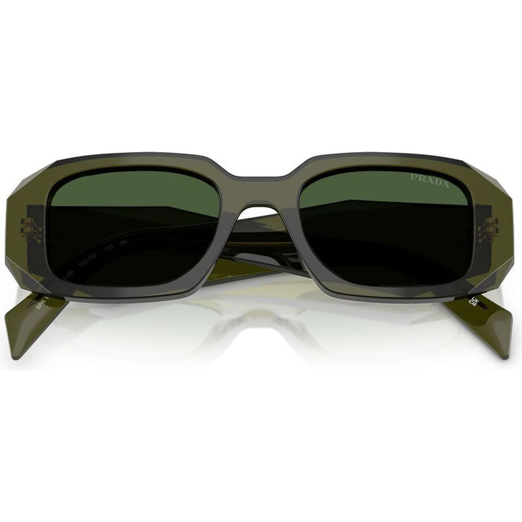 PR17WSF, Transparent Bottle/Dark Green Lenses