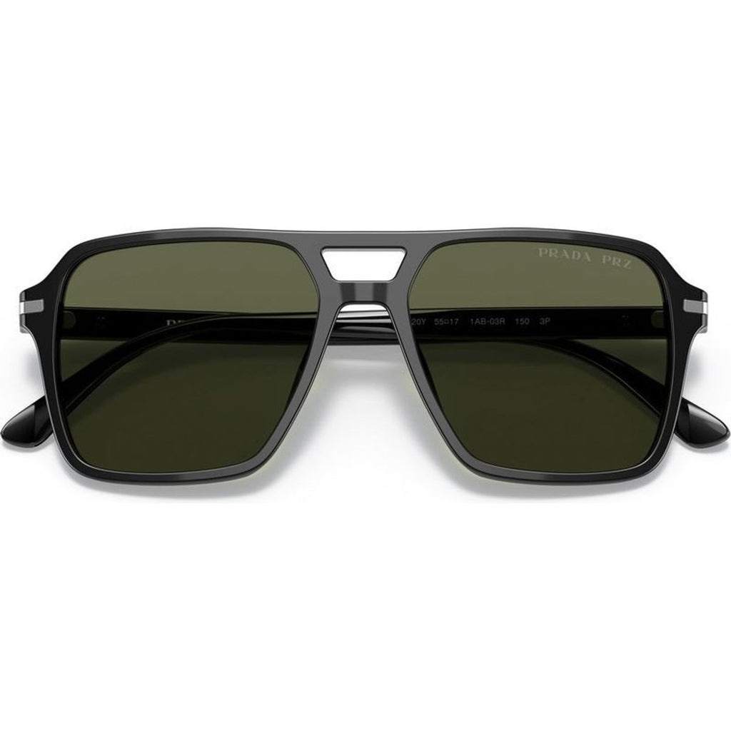 PR20YS, Black/Green Polarised Glass Lenses