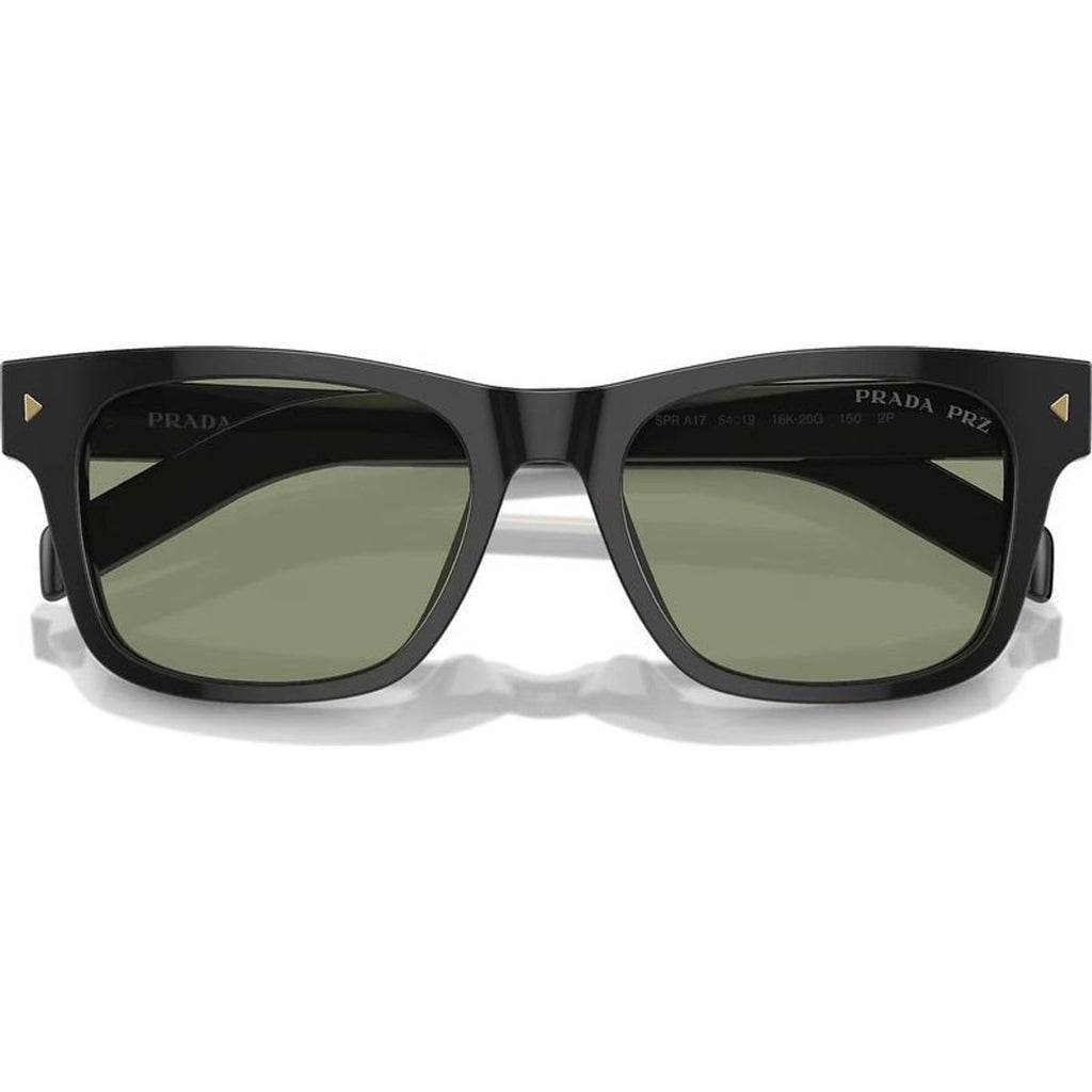 PRA17S, Black/Green Polarised Glass Lenses 54 Eye Size