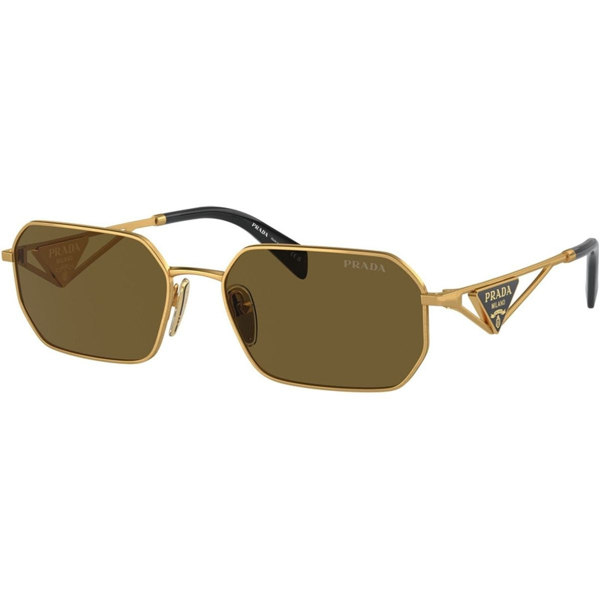PRA51S, Matte Gold/Dark Brown Lenses
