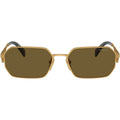 PRA51S, Matte Gold/Dark Brown Lenses