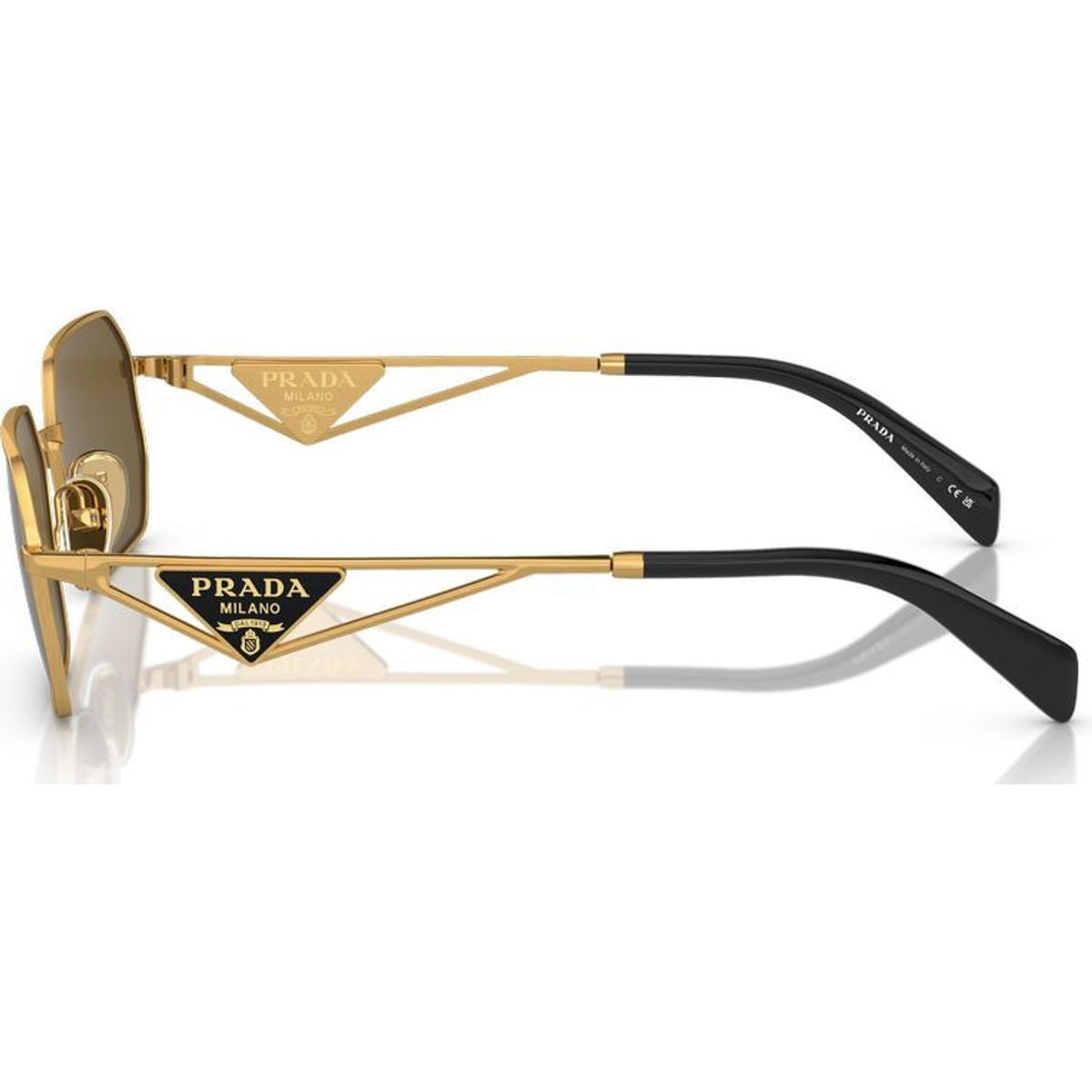 PRA51S, Matte Gold/Dark Brown Lenses