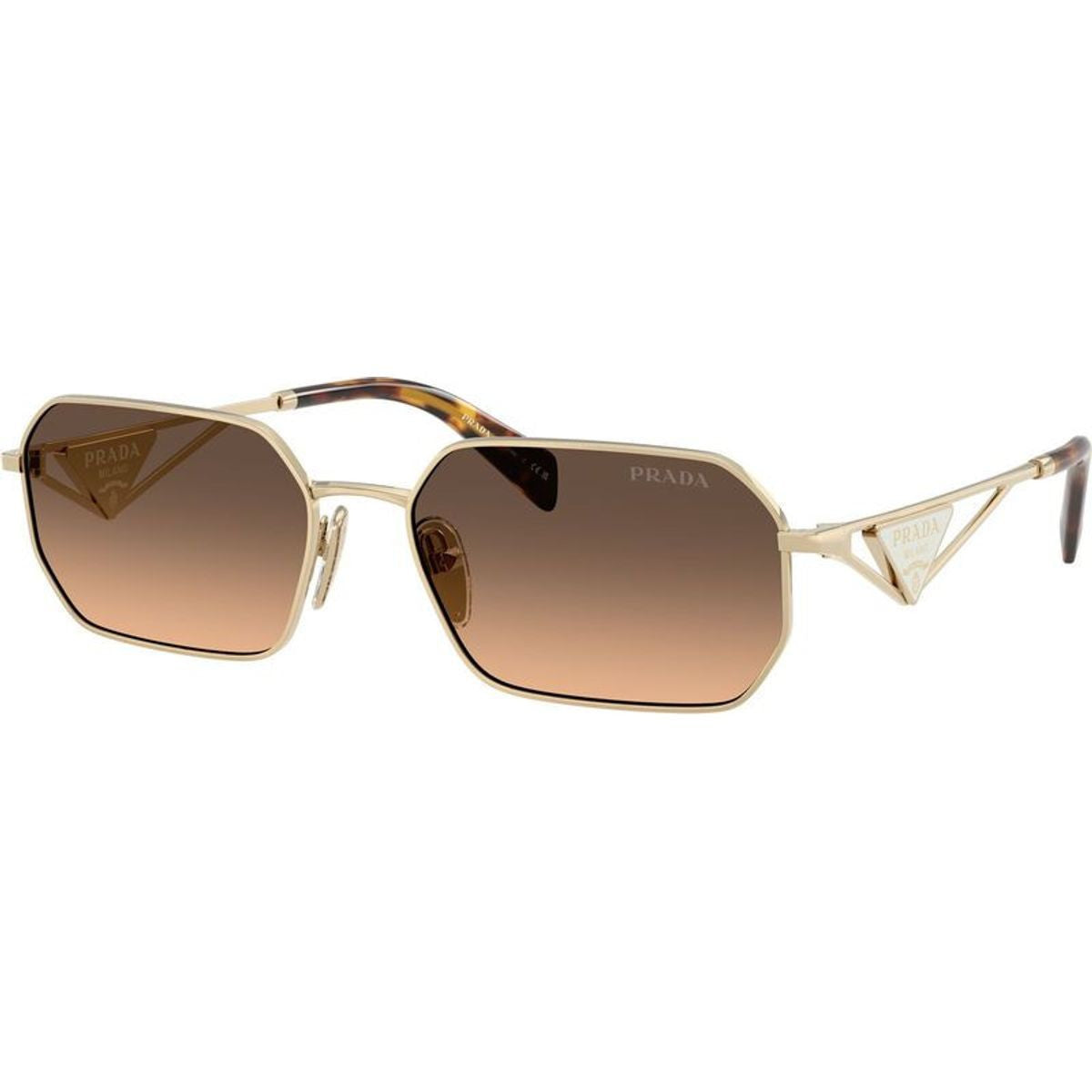 PRA51S, Pale Gold/Brown Grey Gradient Lenses