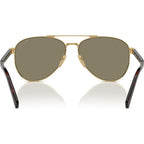 PRA58S, Gold/Light Brown Lenses 61 Eye Size