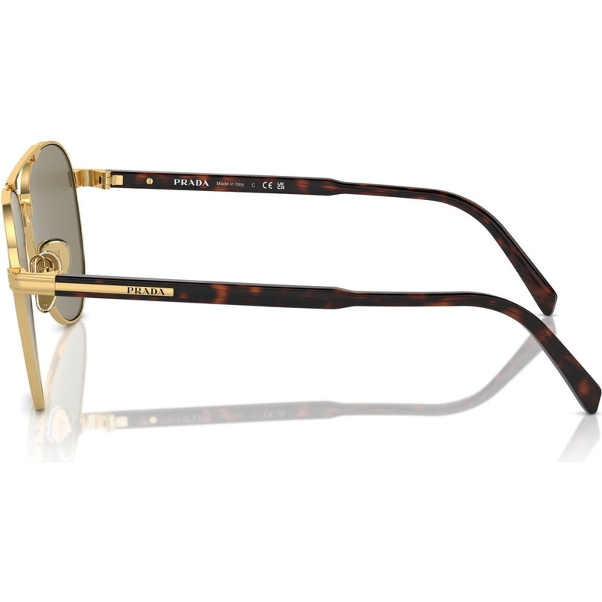 PRA58S, Gold/Light Brown Lenses 61 Eye Size