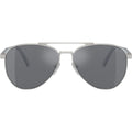 PRA58S, Silver/Dark Grey Flash Silver Mirror Lenses 61 Eye Size