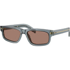 PRB11S, Transparent Ocean/Brown Mirror Lenses 57 Eye Size