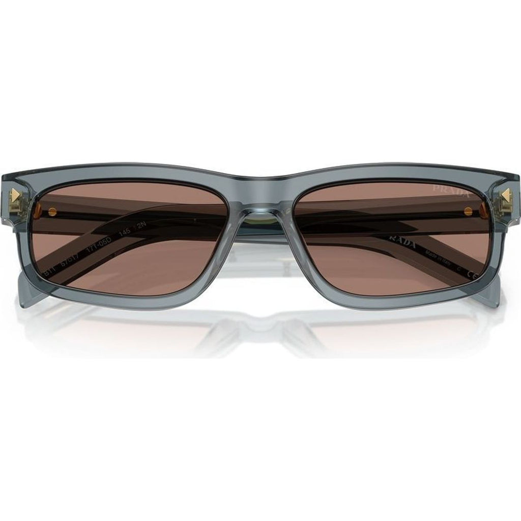 PRB11S, Transparent Ocean/Brown Mirror Lenses 57 Eye Size