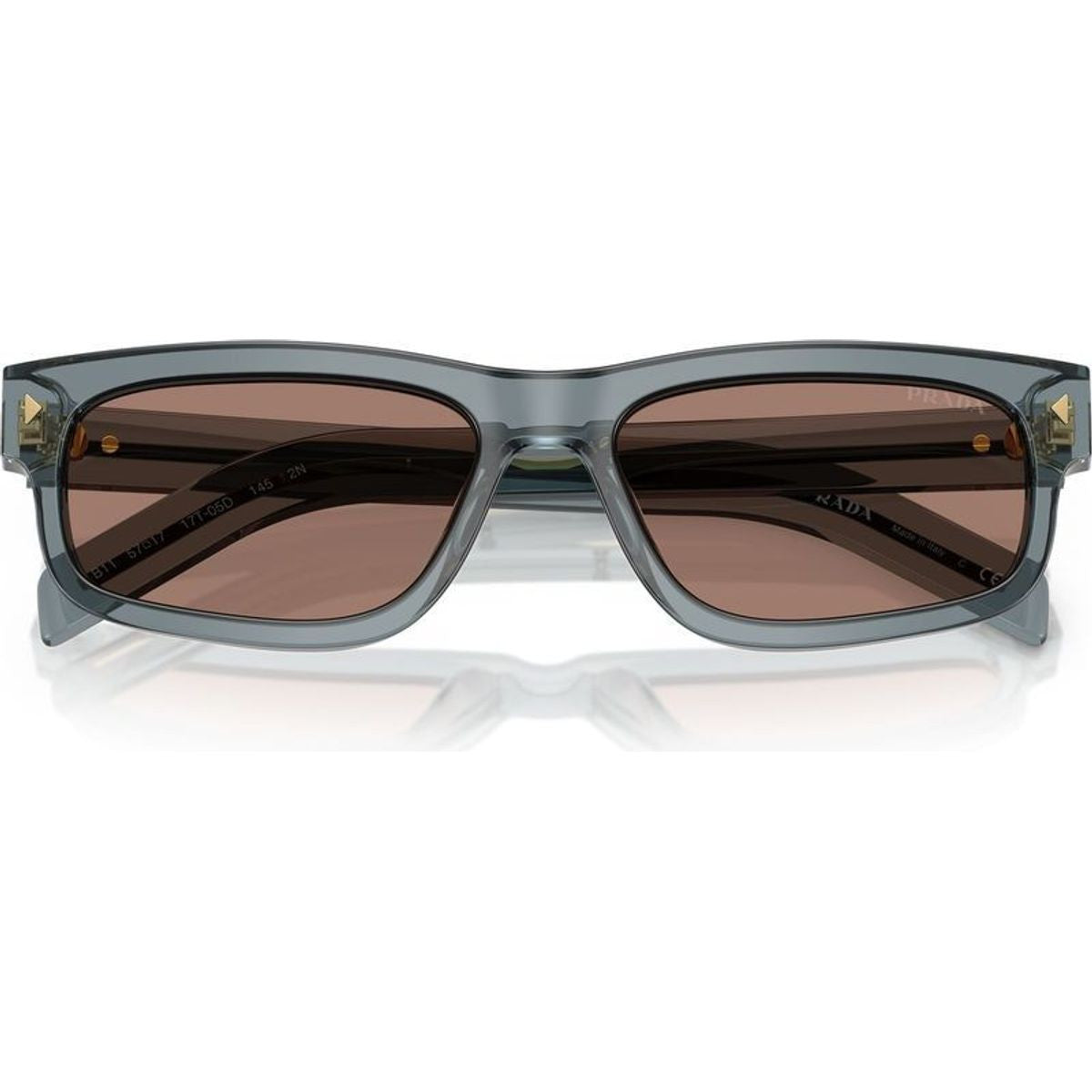 PRB11S, Transparent Ocean/Brown Mirror Lenses 57 Eye Size
