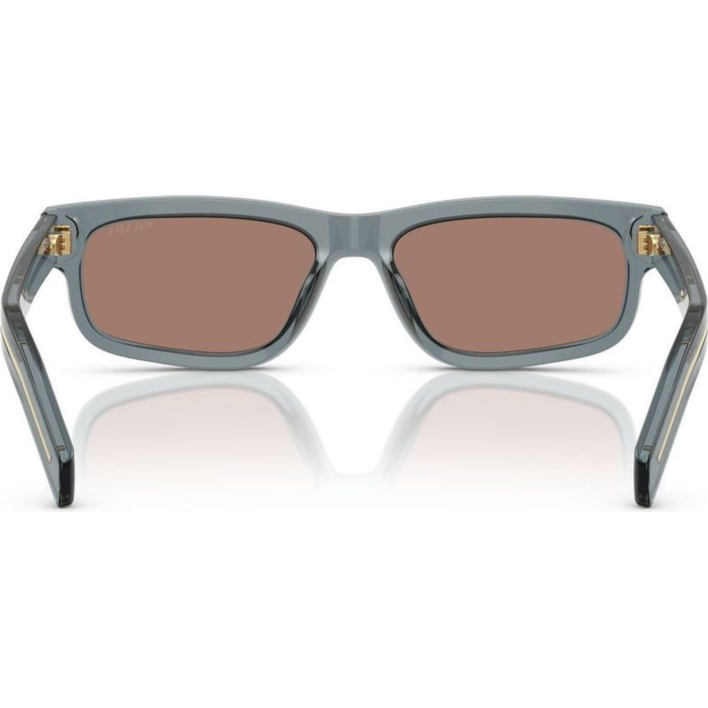 PRB11S, Transparent Ocean/Brown Mirror Lenses 57 Eye Size