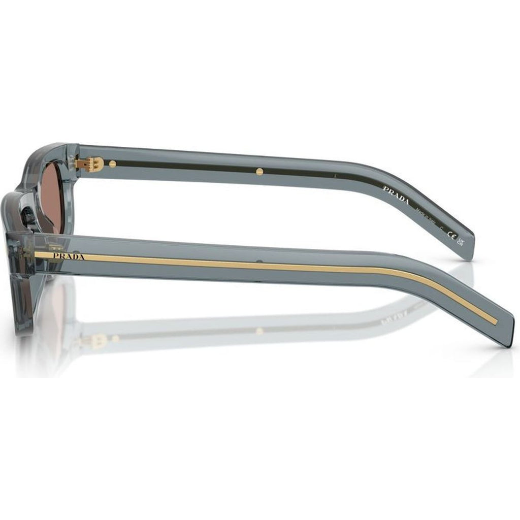 PRB11S, Transparent Ocean/Brown Mirror Lenses 57 Eye Size